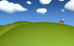 Small house on a hill Desktop Wallpaper (2560 x 1600)
