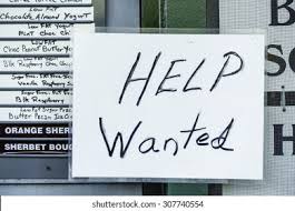 Image result for help wanted sign window