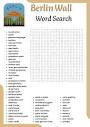 Berlin Wall word search Puzzle worksheet activities for kids ...