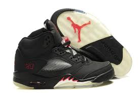 us air jordan 5 big size us15 men shoes in black