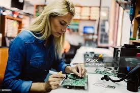 Image result for woman soldering