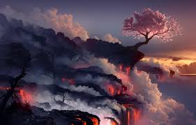 Image result for wallpaper volcano