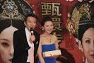 Qian Sun and director Zheng Xiaolong whispering Cai voyage and Qian Sun