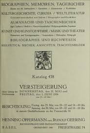 Henning Oppermann Vorm. Rudolf Geering \u0026lt;Basel\u0026gt; [Hrsg.] Biographien, Memoiren, Tagebücher, Drucke des 16. Jahrhunderts, Gartenbau, Gastronomie, Kochbücher, ...