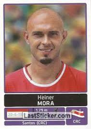 Heiner Mora (Costa Rica). Sticker CR15. Panini Copa América. Argentina 2011 - cr15