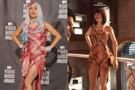 Image result for lady gaga meat dress