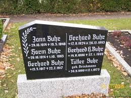 Grab von Jann Buhr (29.10.1914-19.05.1948), Friedhof Moorlage