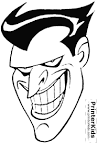 Joker coloring page