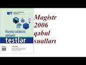 Magistr #qəbul Magistr 2006 qəbul suallarının izahı - YouTube