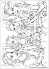 Barbie and 3 Musketeers coloring page