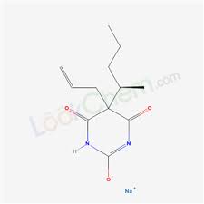 Molecular Structure: Molecular Structure of 51165-36-7 (R(+)-SECOBARBITAL 