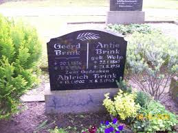 Grab von Antje Brink (geb. Welp) (22.01.1867-21.08.1951), Friedhof ...