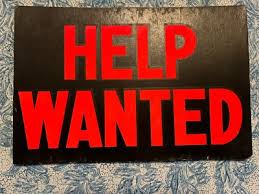 Image result for help wanted sign window