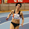 Petra Kauerhof im Lauf über 400 Meter der W 50. Foto: Laszlo Ertl