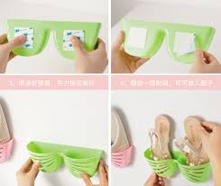 Jual Wall Shoe Rack Rak Tempel Tempat Sepatu Sandal Unik - barang ...