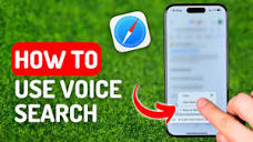 How to Use Voice Search in Safari - [iPhone 15 Pro] - YouTube