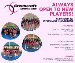 Image result for Greencroft Netball Club