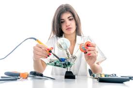 Image result for woman soldering