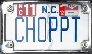 New North Carolina permanent license plate (October 2012) Image from Richard Baucom Jr. of Lincolnton, North Carolina - nc2013mcvanity