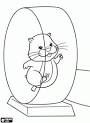 Hamster coloring page