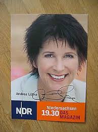Bild: NDR Fernsehmoderatorin Andrea Lütke - Autogramm!