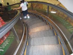 Image result for spiral escalator