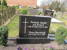 Grab von Frieda Boldt (geb. Barkhoff) (30.12.1930-25.12.1987), Friedhof Osteel