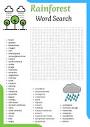 Rainforest word search Puzzle worksheet activities for kids | Made ...