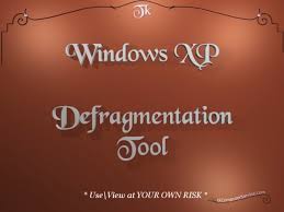 Image result for windows xp defragmentation