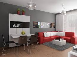 Shades Of Gray Paint Accent Wall Colors Small Minimalist Apartment ...