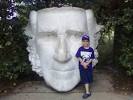 Luke with face of Sam Houston
