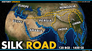 Image result for silk road map