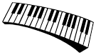 Keyboard coloring page