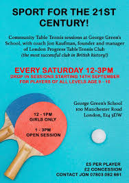 Image result for London Progress Table Tennis Club