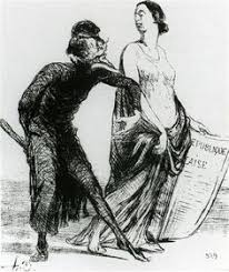 Image result for riot scene by honore-daumier