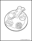 Passover coloring page