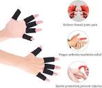 Amazon.com: Finger Arthritis Sleeves (30Pcs), Elastic Thumb Splint ...