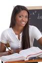 70+ Ethnic Black College Student Woman Studying Math Exam Stock ...