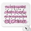 Pequenos Detalles Amor / Love Little Things Mousepads from Zazzle.