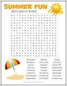 Summer Fun Word Search Puzzle | Print it Free