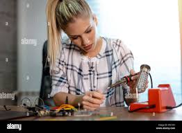 Image result for woman soldering