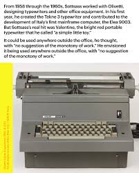 Afbeeldingsresultaat voor sottsass typewriter