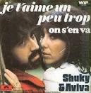 Shuki Lévy et Aviva Paz. Pochette de "Je t'aime un peu trop" (1975) ... - 2332067435_1