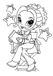 Lisa Frank coloring page
