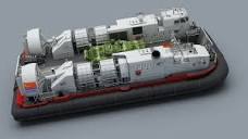 High Detail Chinese Type 726 LCAC 3D Model in Transport 3DExport