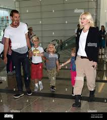 Image result for Queen B by Bumbleride $428 Gwen Stefani and Gavin Rossdale with Kingston and Zuma at the LA zoo