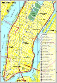 New York Reiseführer - Upper West Side - schwarzaufweiss - karte