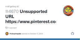 Unsupported URL https://www.pinterest.com/ · Issue #4670 · mikf ...