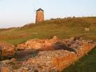 Old seawater evaporation building and windmill - via Daymix