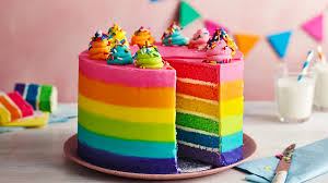 Image result for rainbow cake